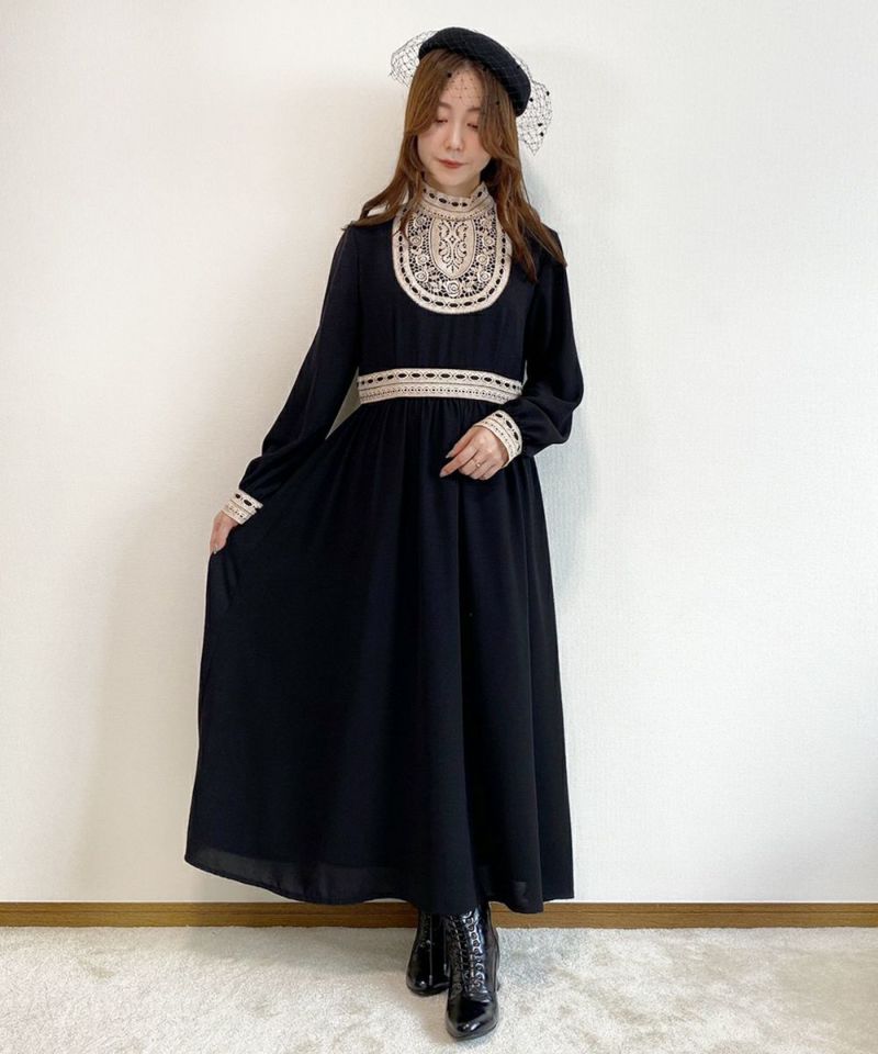 はしごリボンレースヨークワンピース/an another angelus Limited