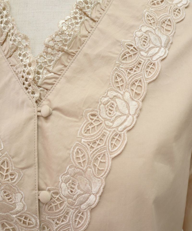 Lace up (pink beige)