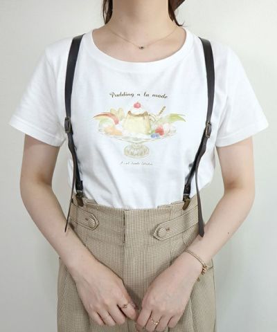 プリンアラモードプリントTシャツ/SweetsCollection [00GI02g003] | F 