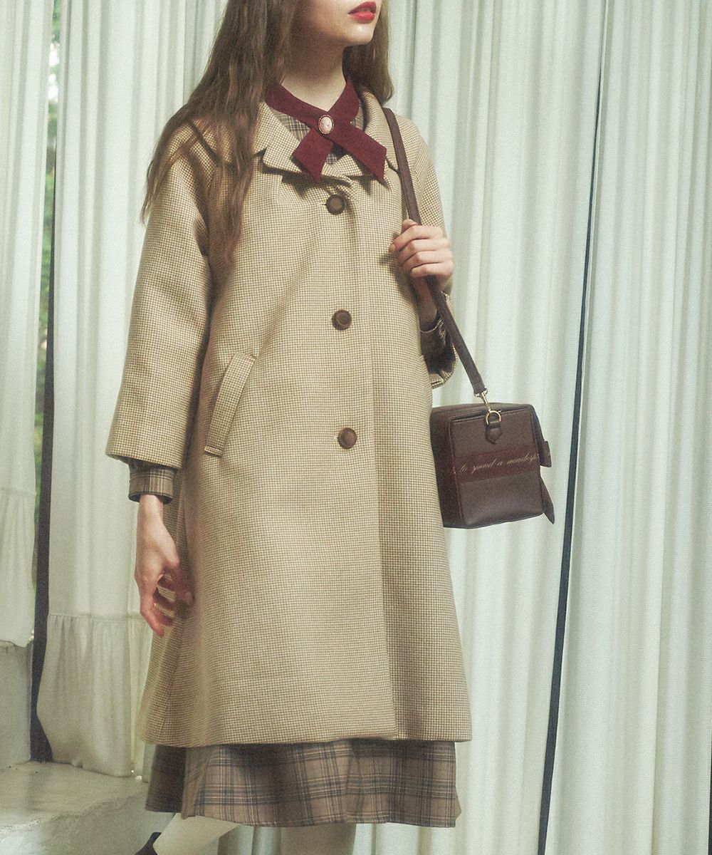 チェックツイードオーバーコート/F i.n.t [39AD03j005] | F i.n.t公式