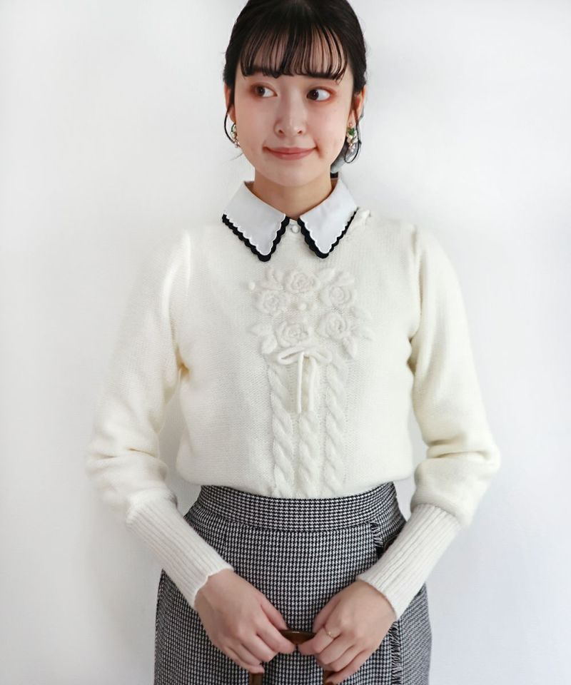 off white / 165cm / ブラウスとの重ね着