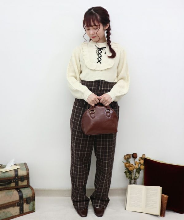 brown / 150cm / When the suspenders are removed