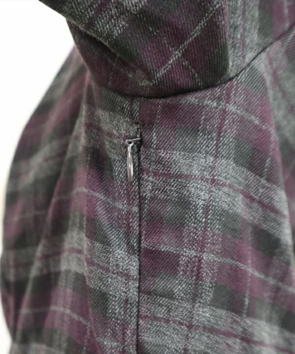 gray × purple / side fastener