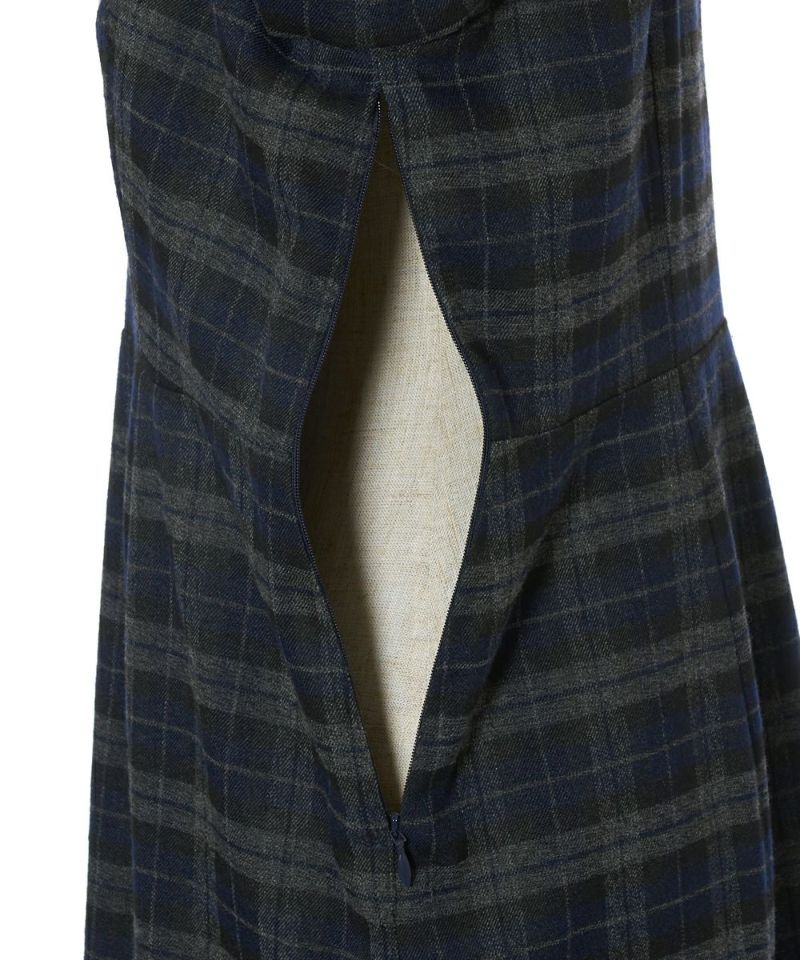 Side fastener (gray x navy)
