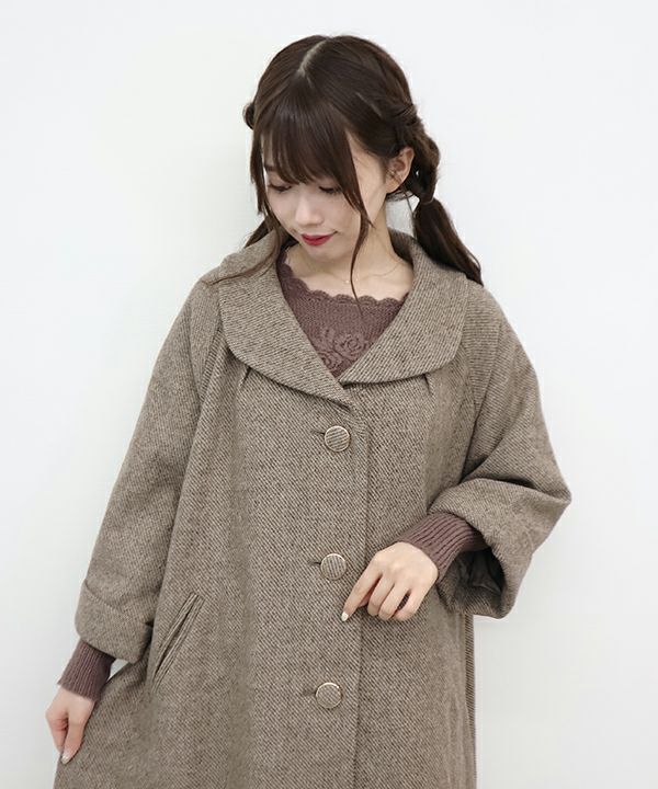 ビッグカラーオーバーコート/an another angelus [39BD03j005] | F