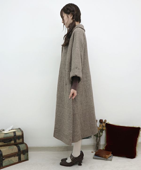 ビッグカラーオーバーコート/an another angelus [39BD03j005] | F