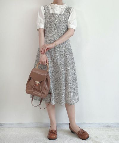 Paint Margaret pattern dress / F i.n.t [41AE04f002]