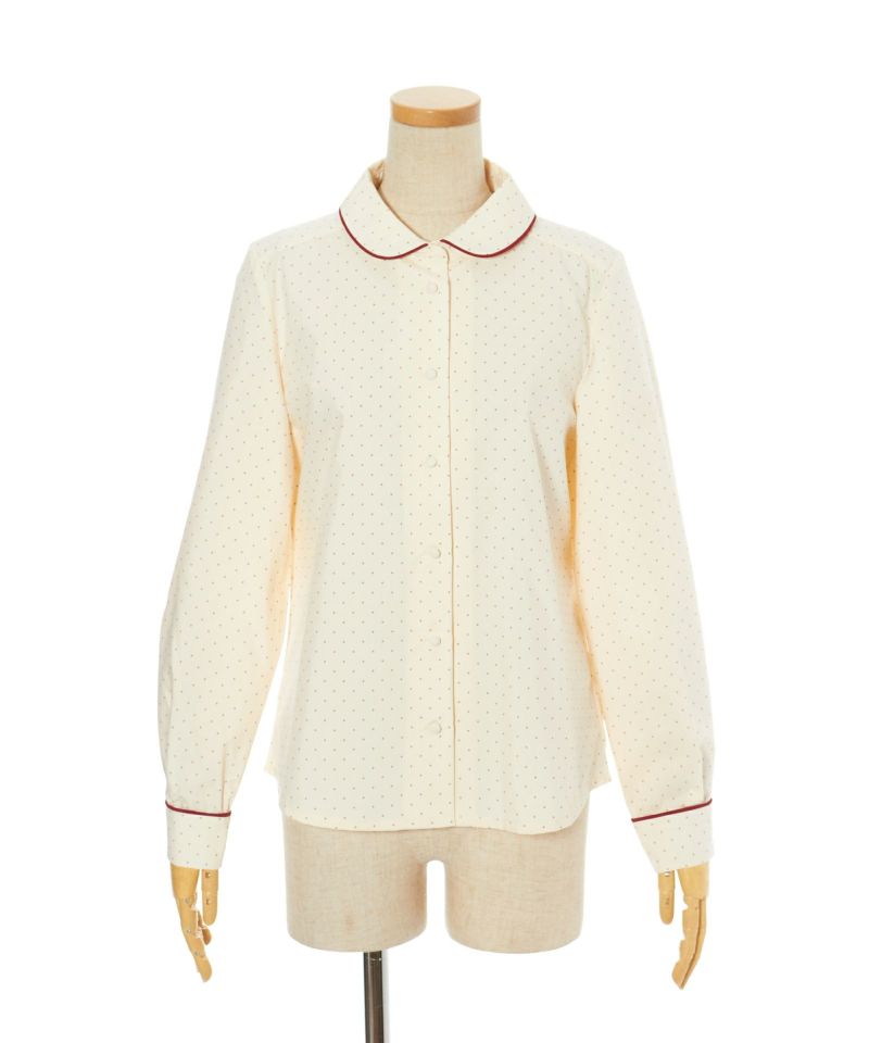 When tie is removed (ivory × red)