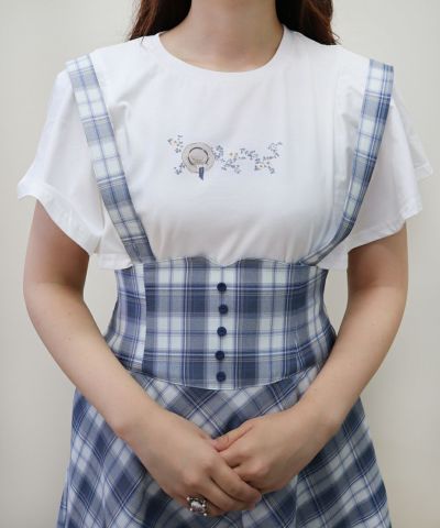 Motif print flare sleeve cut tops / F i.n.t [41AI02f002]