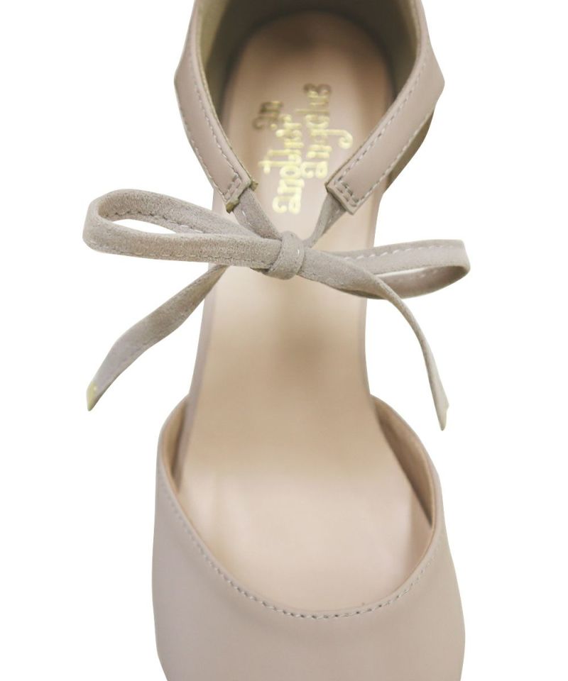 Ribbon part up (pink beige)