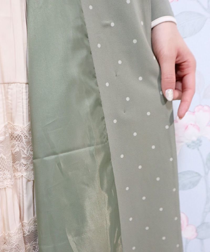light green × white / lining