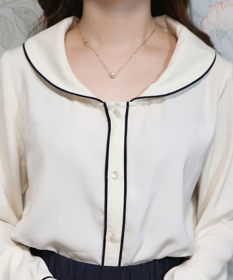 off × navy / collar part