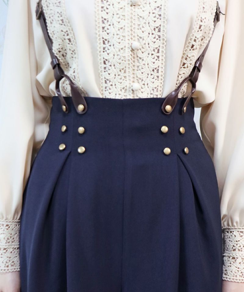 navy / button part