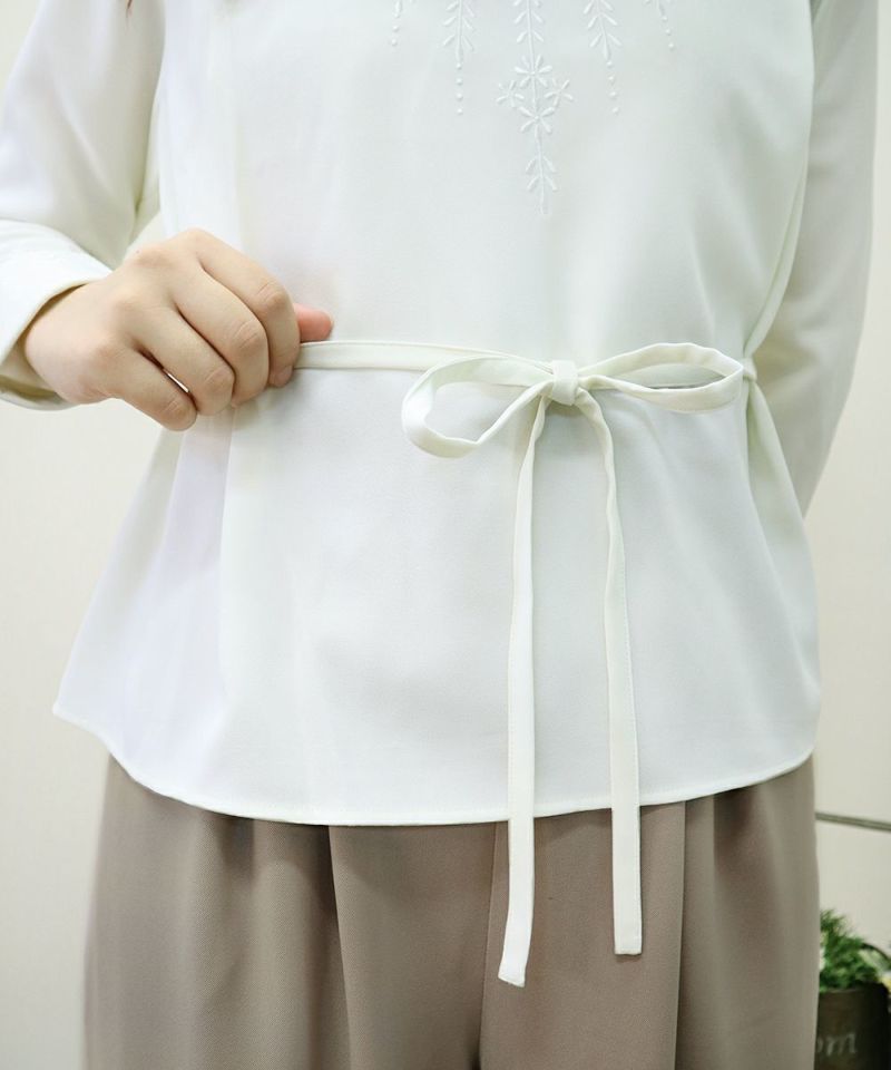 off white / waist ribbon