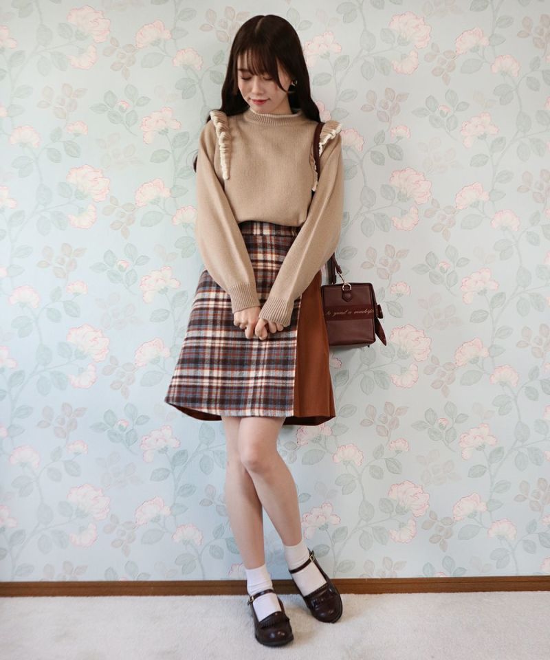 beige×white / 162cm