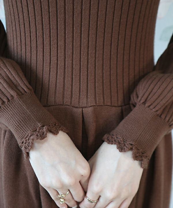 クロシェカラーニットワンピース/an another angelus [40BE07j016] | F