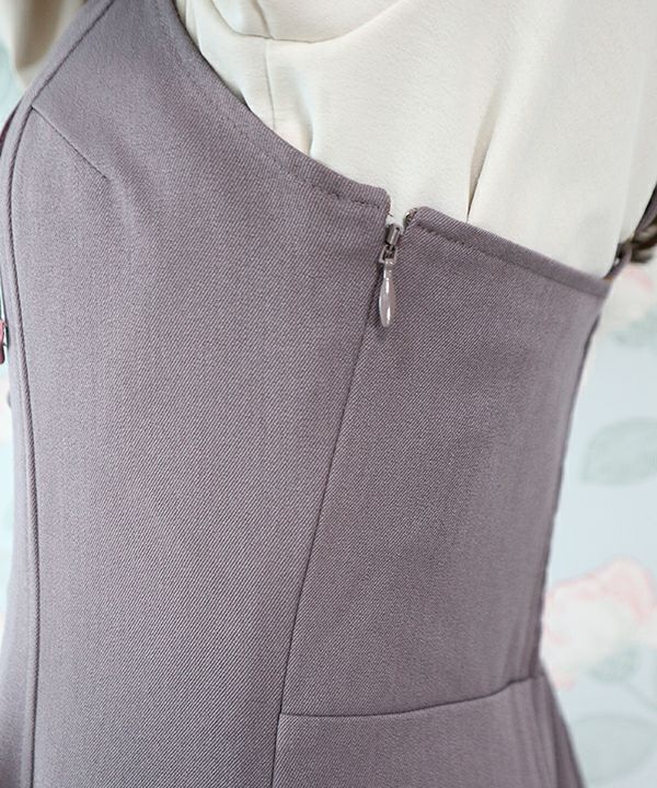 purple / side zipper