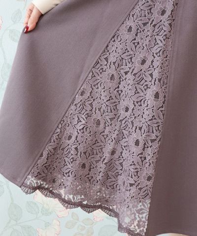 purple / レースアップ