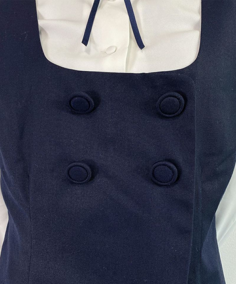 navy / front button