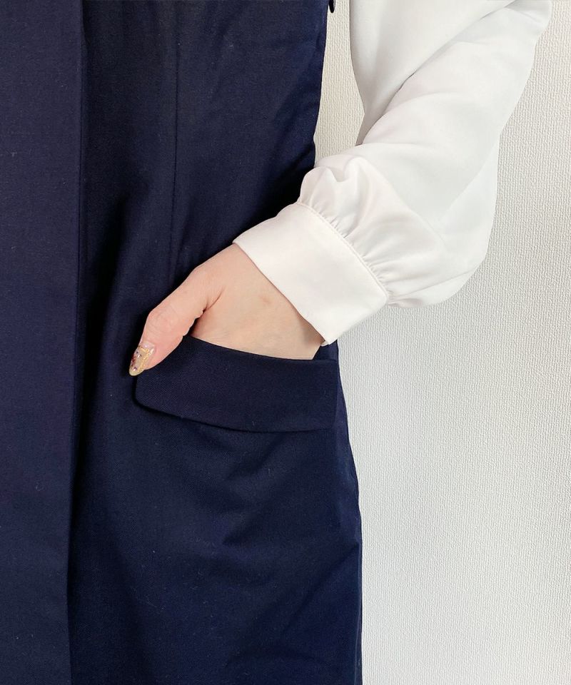 navy / side pocket