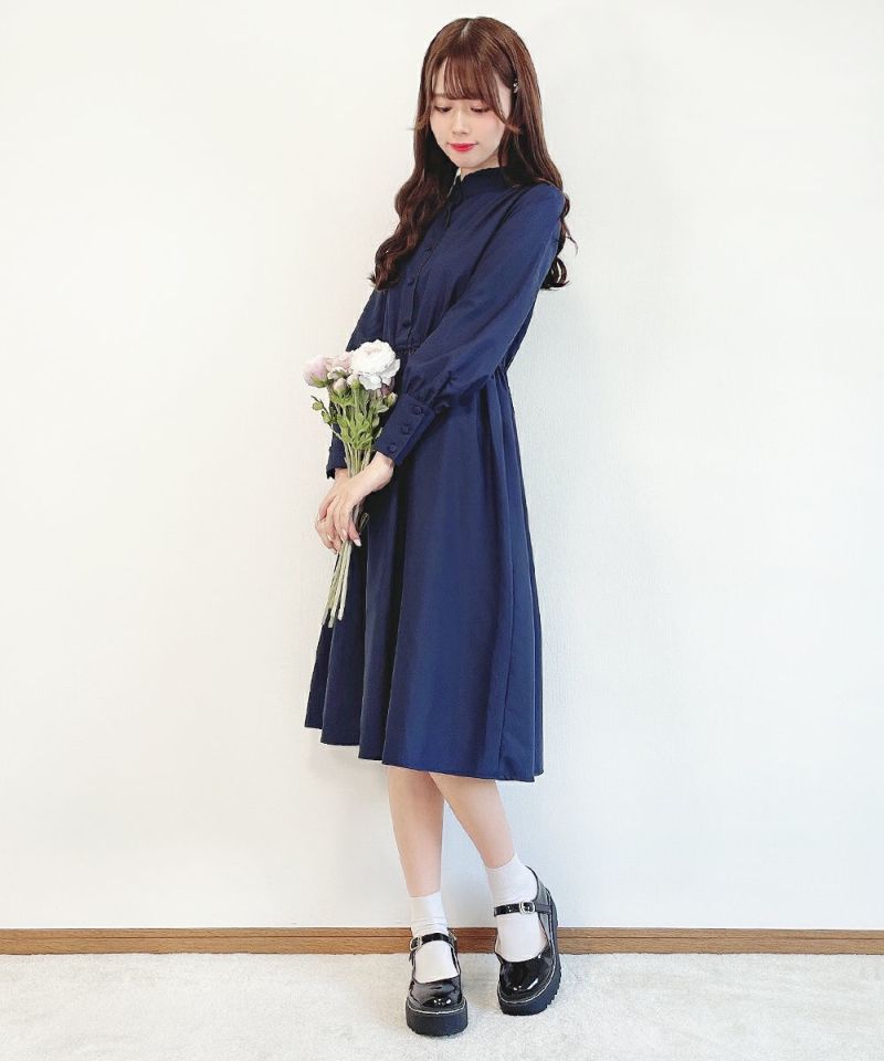 navy / 162cm / レースベストなし