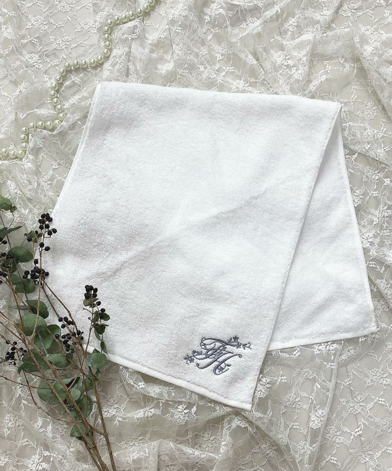 FH刺繍入りフェイスタオル/F i.n.t HOME [41HB12a006] | F i.n.t