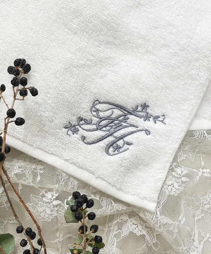 white × gray / logo embroidery