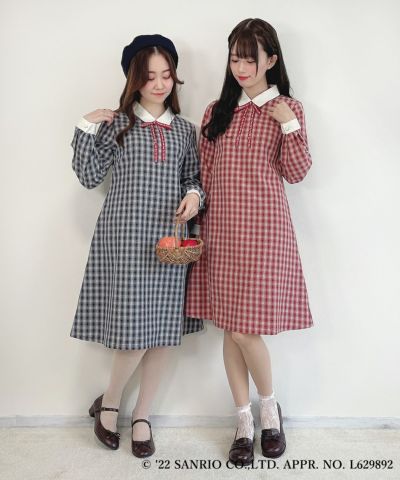 Cleric Check Dress / Hello Kitty / F i.n.t [41AE02j008]