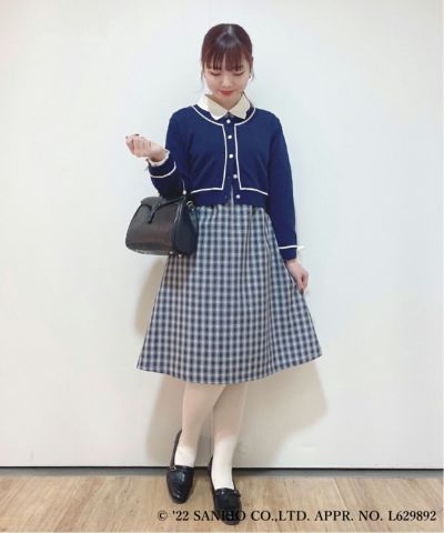 navy × white / 154cm / When the ribbon tie is removed