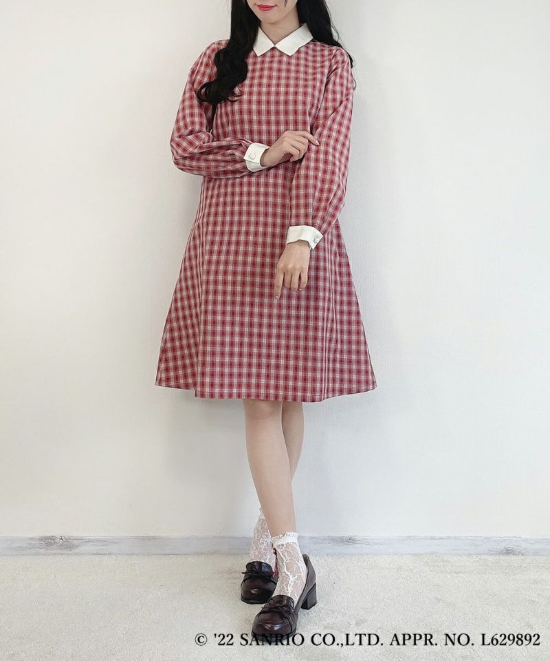 red × white / 162cm / When the ribbon tie is removed