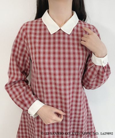 red × white / 162cm / When the ribbon tie is removed