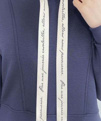 navy / ロゴリボン