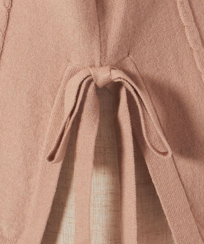Side ribbon (pink beige)