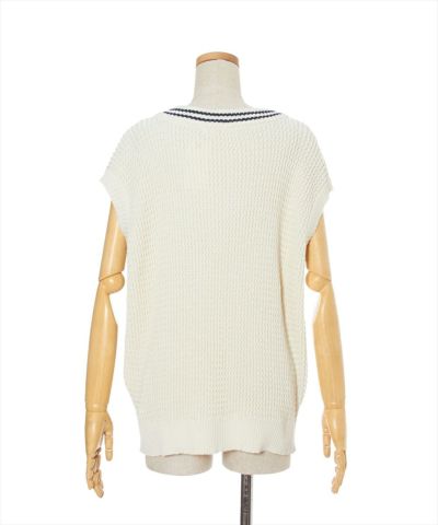 Back (ivory x blue)