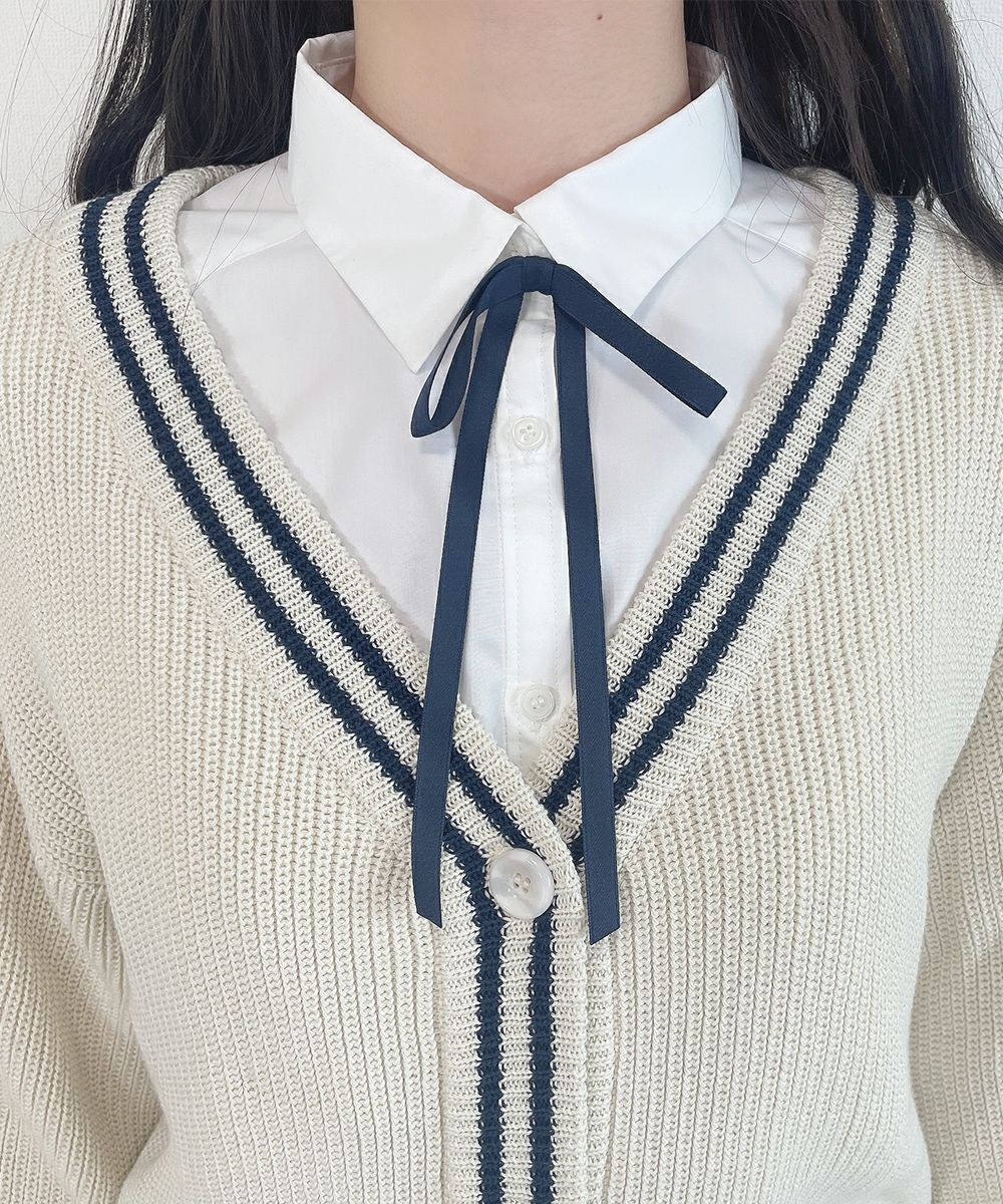 off white×navy / 162cm