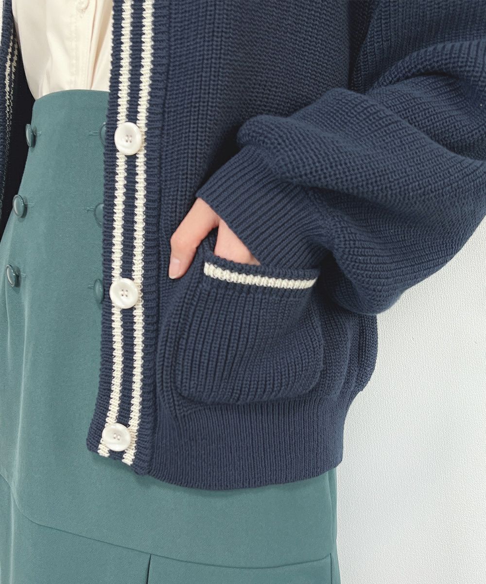 navy×white / ポケット