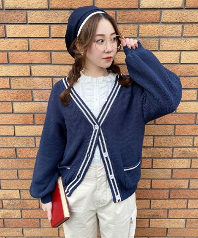 navy×white / 153cm