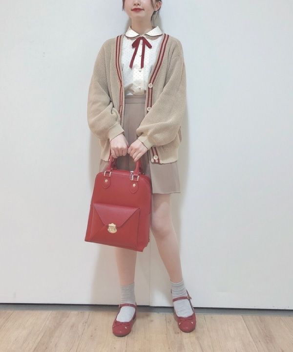beige×red / 158cm