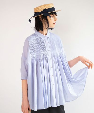 ピンタックボリュームシャツ/COUPE LE COEUR [41PF01h003]