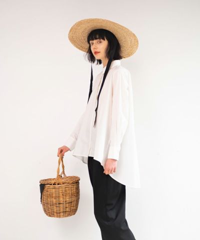 Back flare shirt / COUPE LE COEUR [41PF01j001]