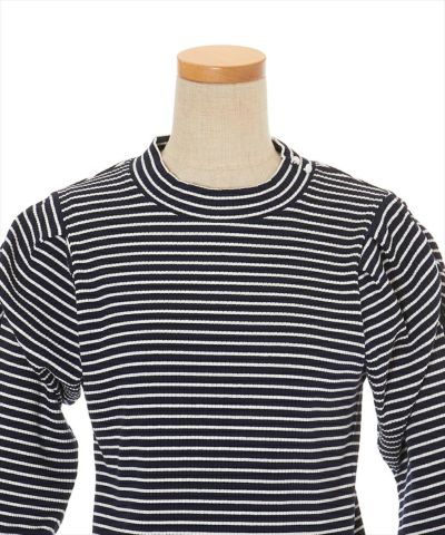 Front up (navy x white)