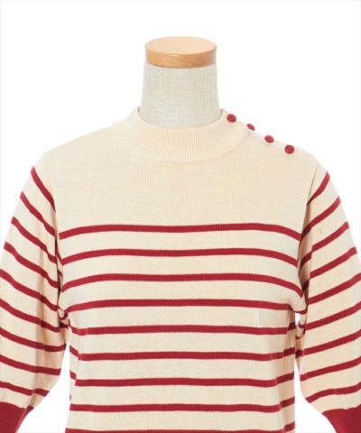 Front up (ivory × red)