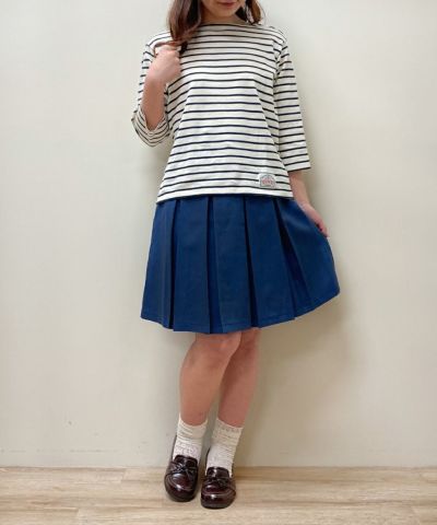 off white × navy / 159cm
