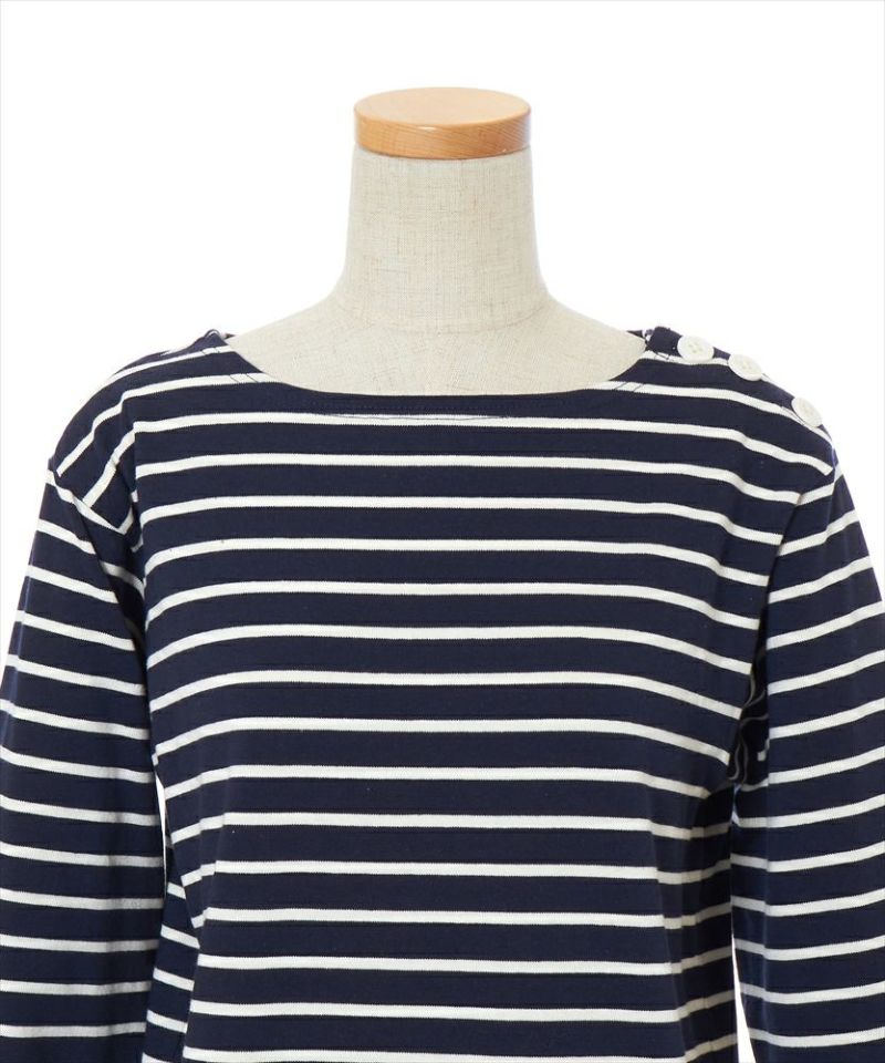 Front up (navy x white)
