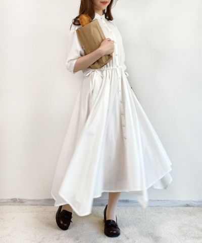 Random hem drost shirt dress / F i.n.t [41AE03h010]