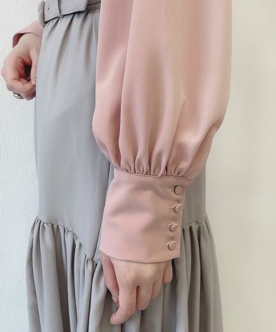 coral pink / 袖
