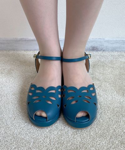 □Retro cutwork sandals/F i.n.t [42AA02c004]