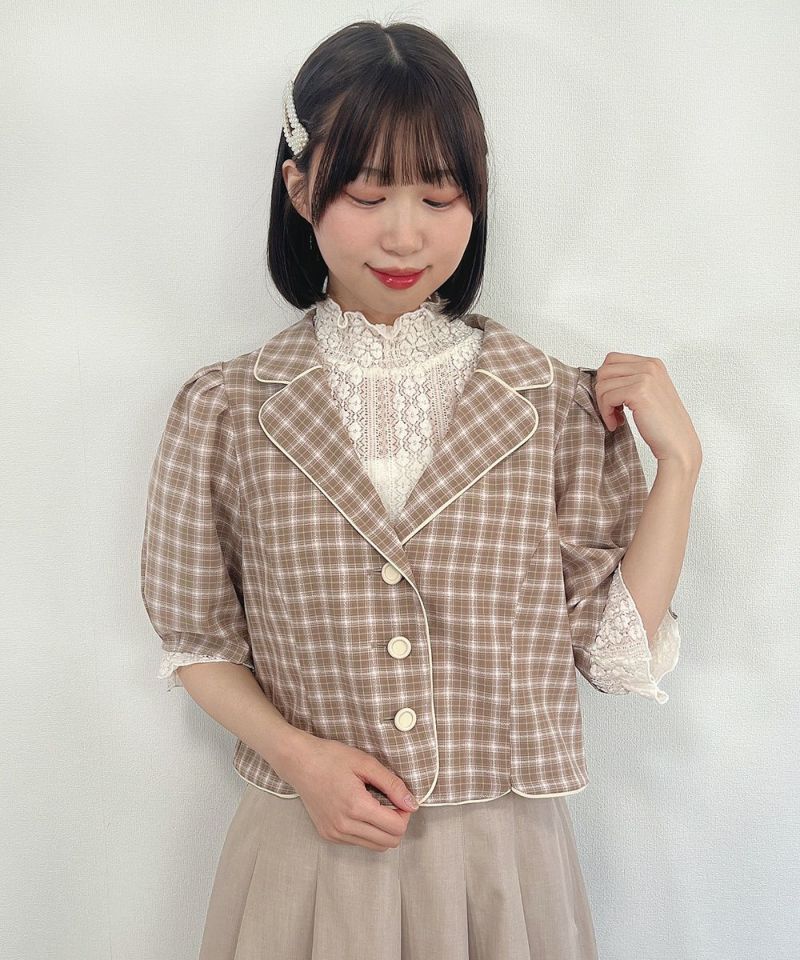 beige×white / 155cm