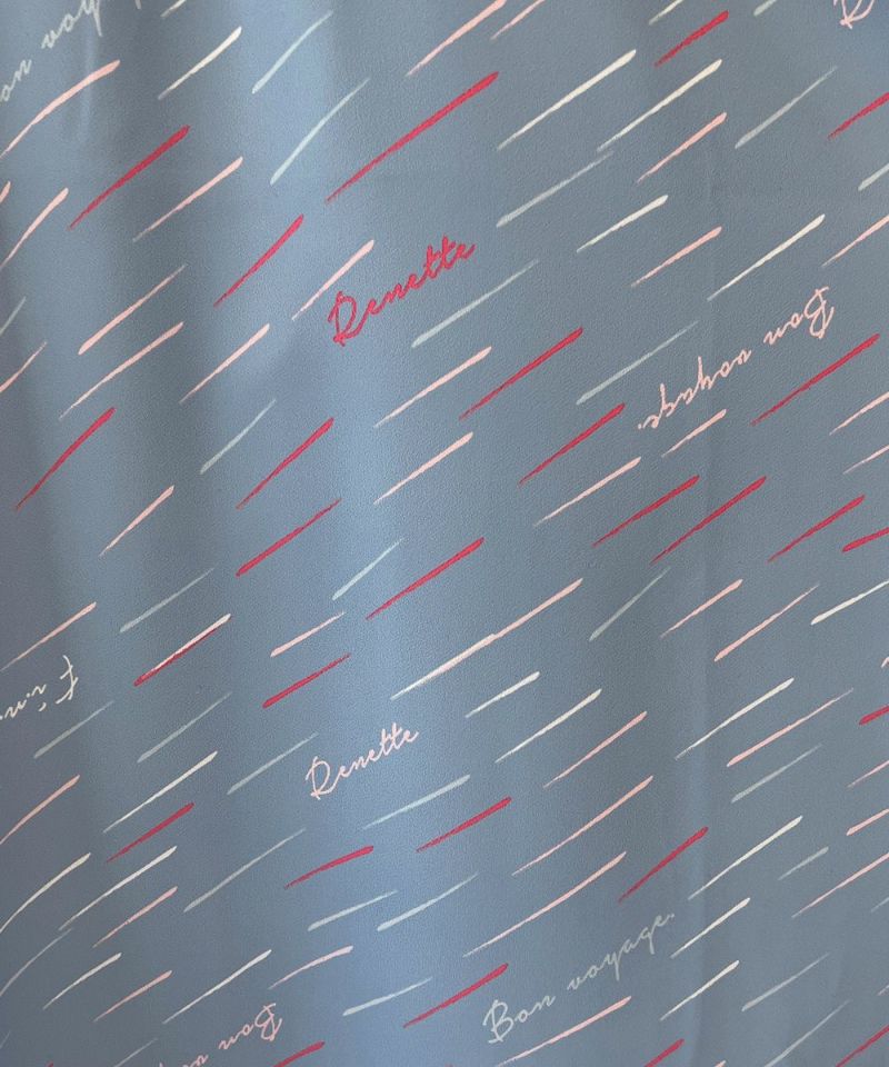 light blue x white / fabric
