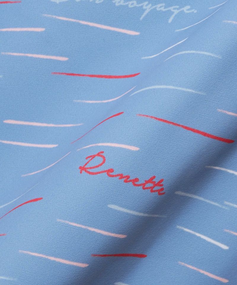 Fabric up (light blue x white)